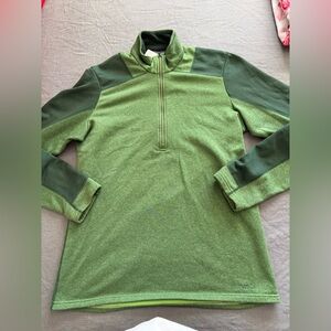 Patagonia Men's Capilene Midweight Zip-Neck Pullover in green size M